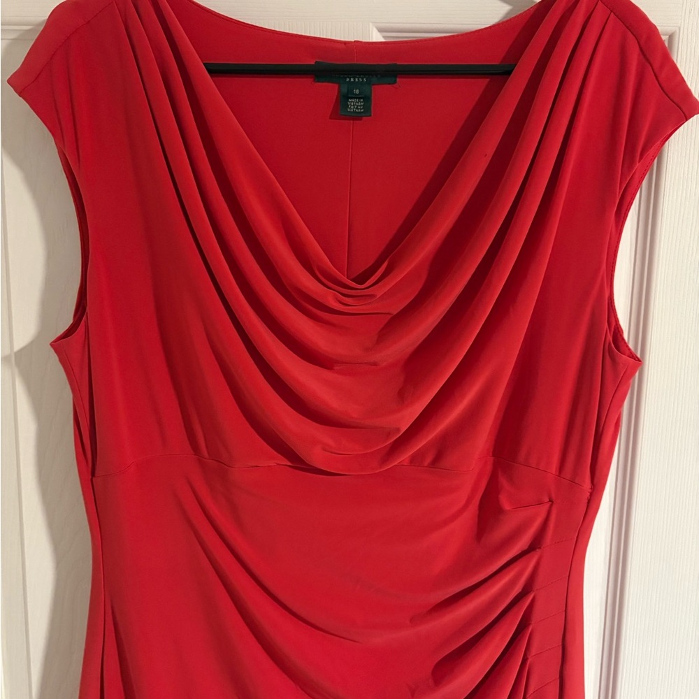 Ralph Lauren Vibrant Red Dress - Picture 4 of 5